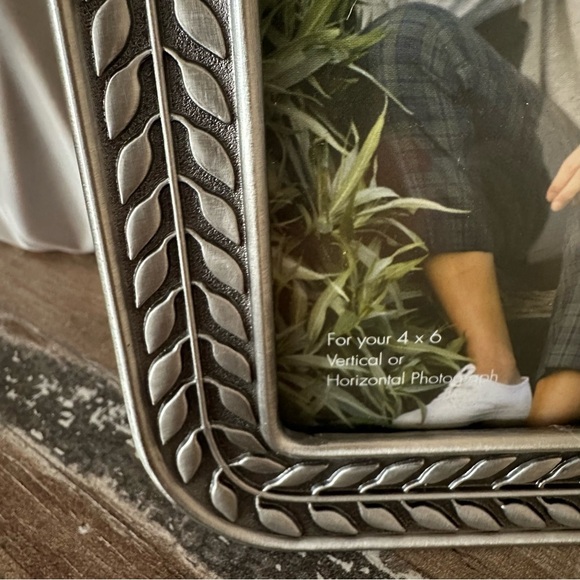 Vintage Pewter braided silver photo frame. - Picture 2 of 3